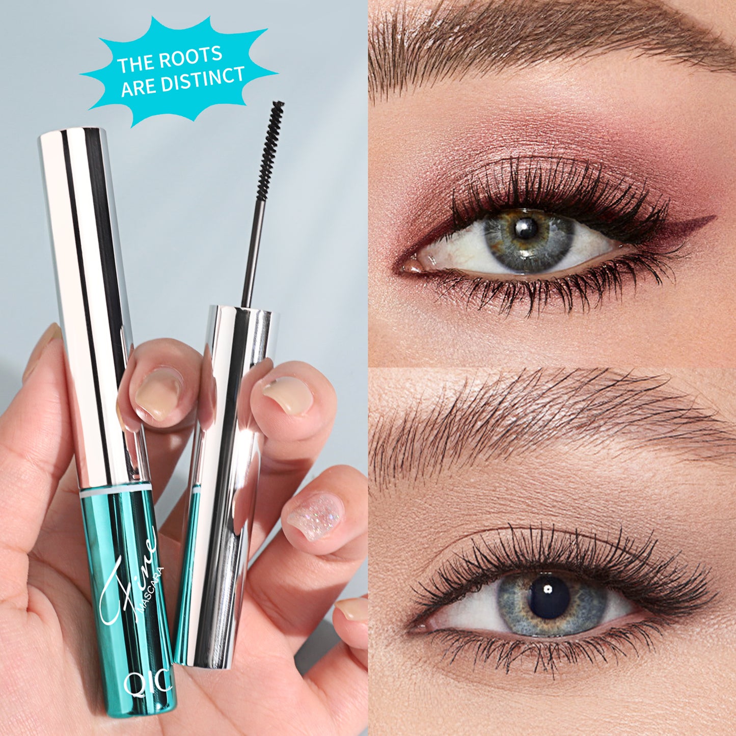 4D Slim Curling Mascara ✨ Mikro-Silikonbürste für klumpenfreies Lifting! 💦 24 Stunden wasserfest & verschmiert nicht 🌟 Perfekt für empfindliche Augen! #MicroBrushesMascara #NoClumpMascara #4DLashes