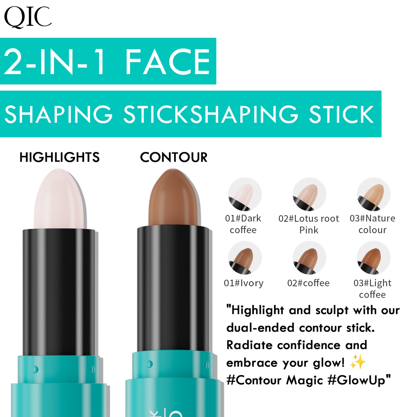 KARDASHIAN CONTOUR HACK IN A STICK 💎 | DUAL-ENDED MAGIC WAND: CHISEL JAWLINE 🔪 + ERASE PORES LIKE FACETUNE ✨ | 5-SEC V-FACE GLOW UP 🔥 #NoFilterNeeded