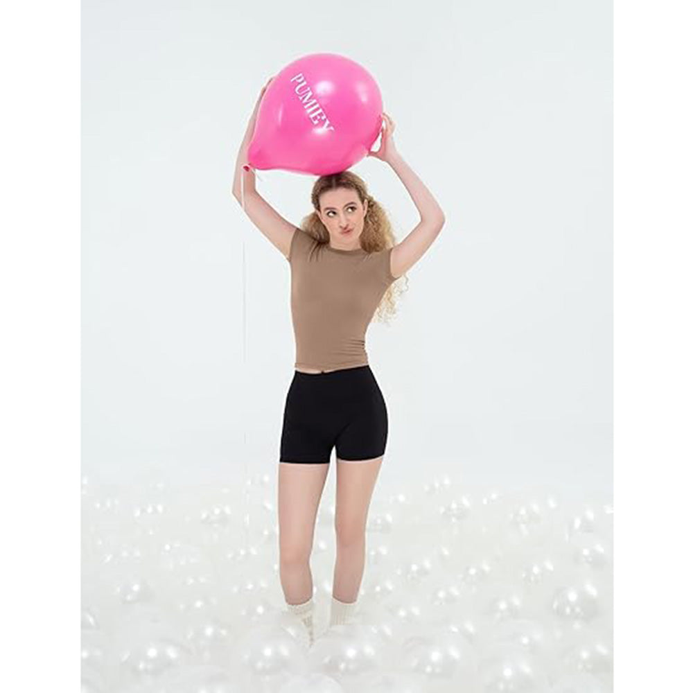 👚✨ Doppelt gefüttertes Slim Fit T-Shirt für Damen | Rundhals-Kurzarm-Oberteil für alltägliche Basics | Smoke Cloud Pro Kollektion ☁️ #WardrobeEssentials #OOTDInspo