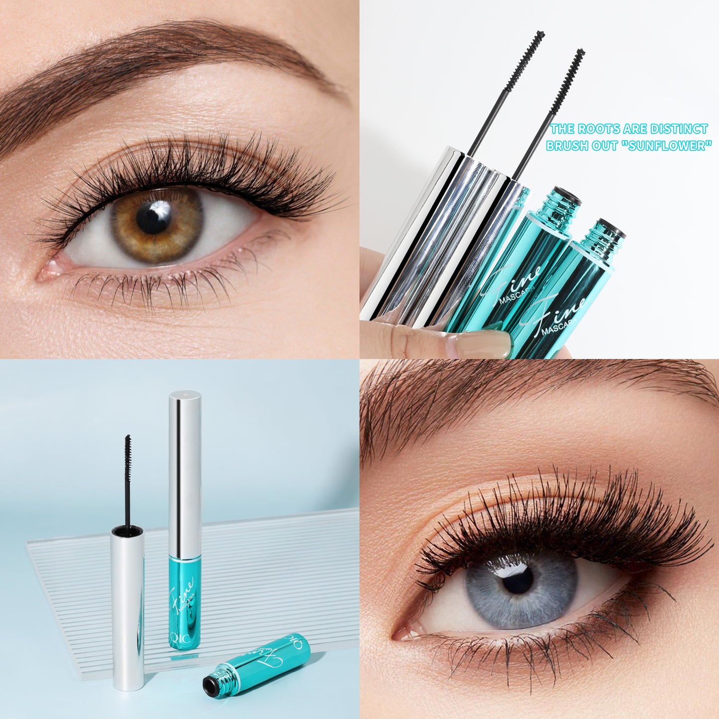 4D Slim Curling Mascara ✨ Mikro-Silikonbürste für klumpenfreies Lifting! 💦 24 Stunden wasserfest & verschmiert nicht 🌟 Perfekt für empfindliche Augen! #MicroBrushesMascara #NoClumpMascara #4DLashes