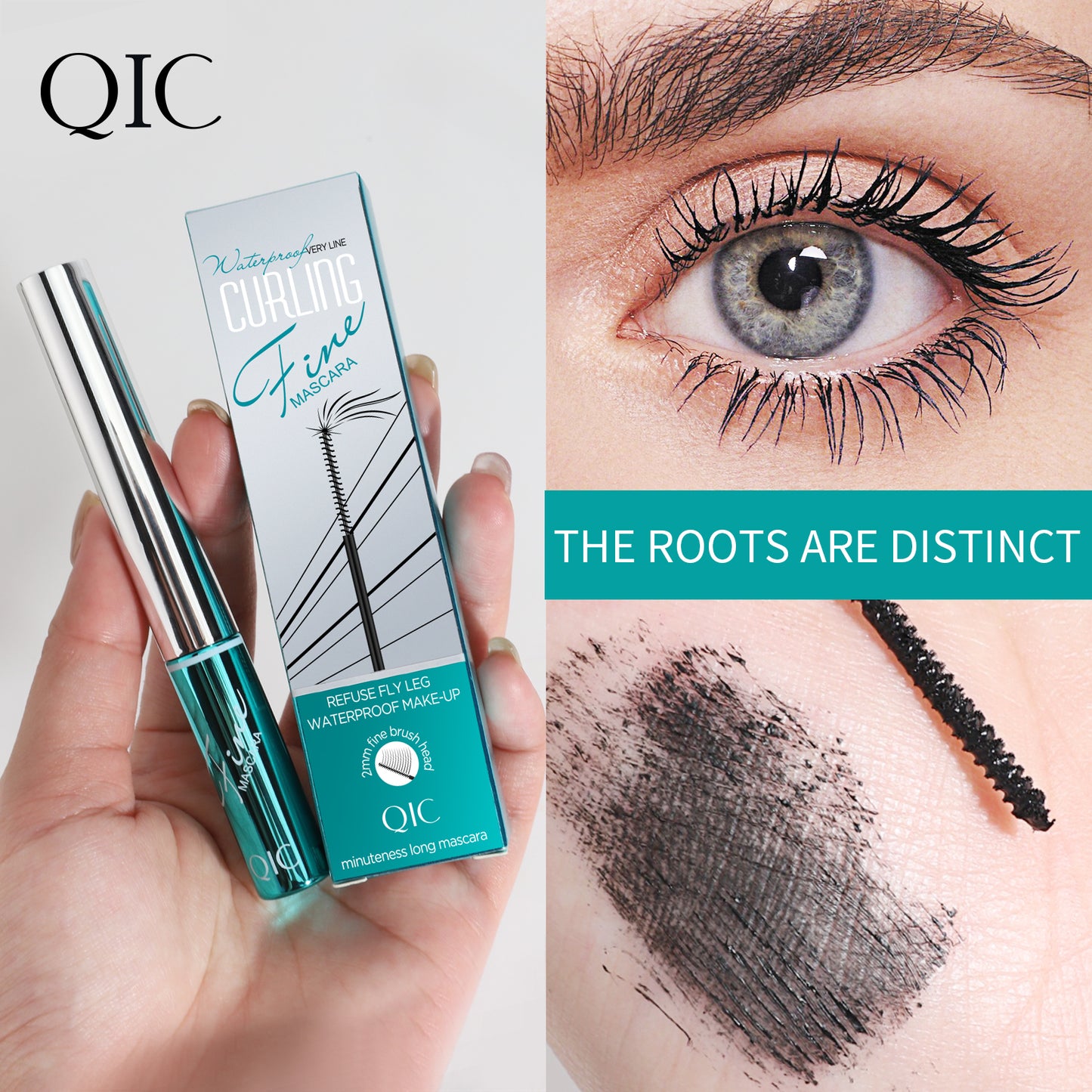 4D Slim Curling Mascara ✨ Mikro-Silikonbürste für klumpenfreies Lifting! 💦 24 Stunden wasserfest & verschmiert nicht 🌟 Perfekt für empfindliche Augen! #MicroBrushesMascara #NoClumpMascara #4DLashes