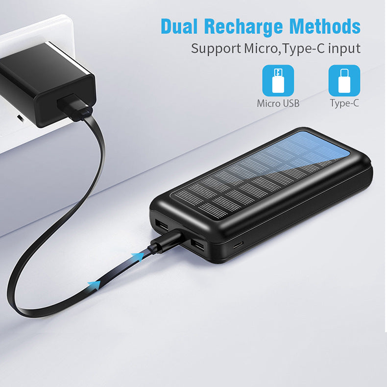 🔥Solar Charger 2025 | 30000mAh 3X Faster Solar Power Bank! 2 USB Ports & High-Speed Panel - Portable Solar Charger for iPhone/Android⚡ Outdoor Camping & Emergency Must-Have!
