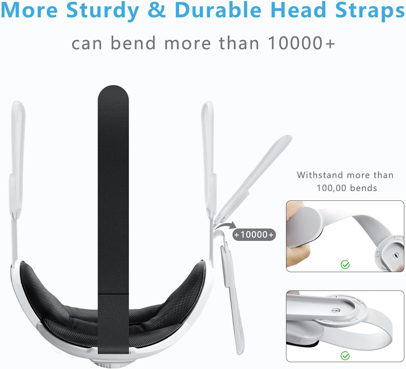 🔥TikTok Viral Oculus Quest 2 Head Strap | 3-in-1 Adjustable Halo Pro Comfort! Elite Strap Replacement for Meta Quest 2 - Gaming Immersion VR Accessories 2025⚡
