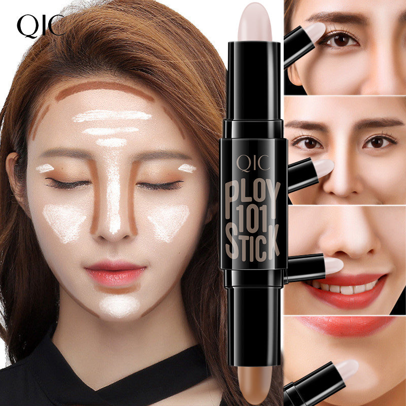 Dual-Ended Highlighter & Concealer Stick ✨ 24H Cover Acne Scars & Dark Circles 💎 Contour & Brighten in 1 Swipe 🔥 Lazy Girl Sculpting Hack 🌟 #ContourHack #AcneCoverage #NoFilterNeeded