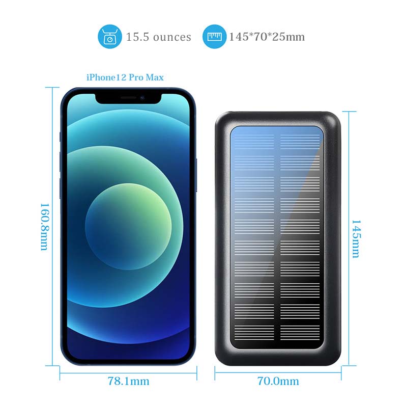 🔥Solar Charger 2025 | 30000mAh 3X Faster Solar Power Bank! 2 USB Ports & High-Speed Panel - Portable Solar Charger for iPhone/Android⚡ Outdoor Camping & Emergency Must-Have!