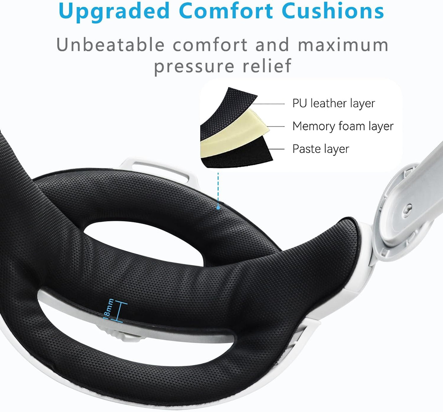 🔥TikTok Viral Oculus Quest 2 Head Strap | 3-in-1 Adjustable Halo Pro Comfort! Elite Strap Replacement for Meta Quest 2 - Gaming Immersion VR Accessories 2025⚡