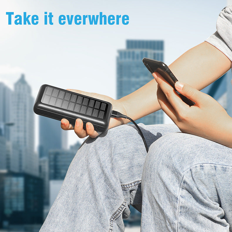 🔥Solar Charger 2025 | 30000mAh 3X Faster Solar Power Bank! 2 USB Ports & High-Speed Panel - Portable Solar Charger for iPhone/Android⚡ Outdoor Camping & Emergency Must-Have!