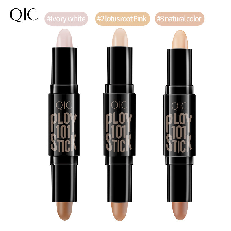 Dual-Ended Highlighter & Concealer Stick ✨ 24H Cover Acne Scars & Dark Circles 💎 Contour & Brighten in 1 Swipe 🔥 Lazy Girl Sculpting Hack 🌟 #ContourHack #AcneCoverage #NoFilterNeeded