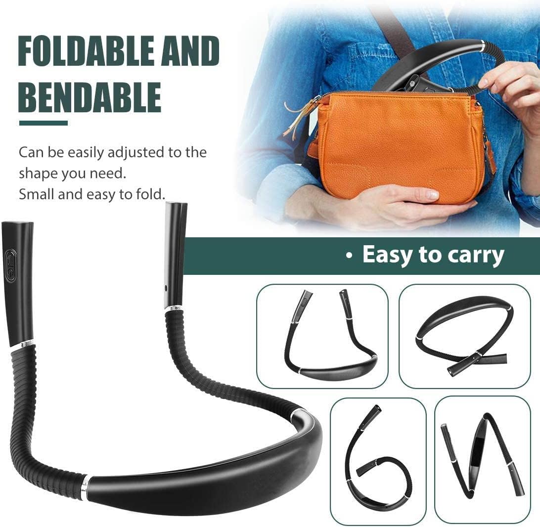 💡Smart Book Light Beast🔥 3-Color Mood Magic✨ 80Hr Bendable Neck⚡ Camping/Bed/Repair Master🌙 Perfect Gift for Book Lovers | TikTok's #1 Reading Hack (Black)