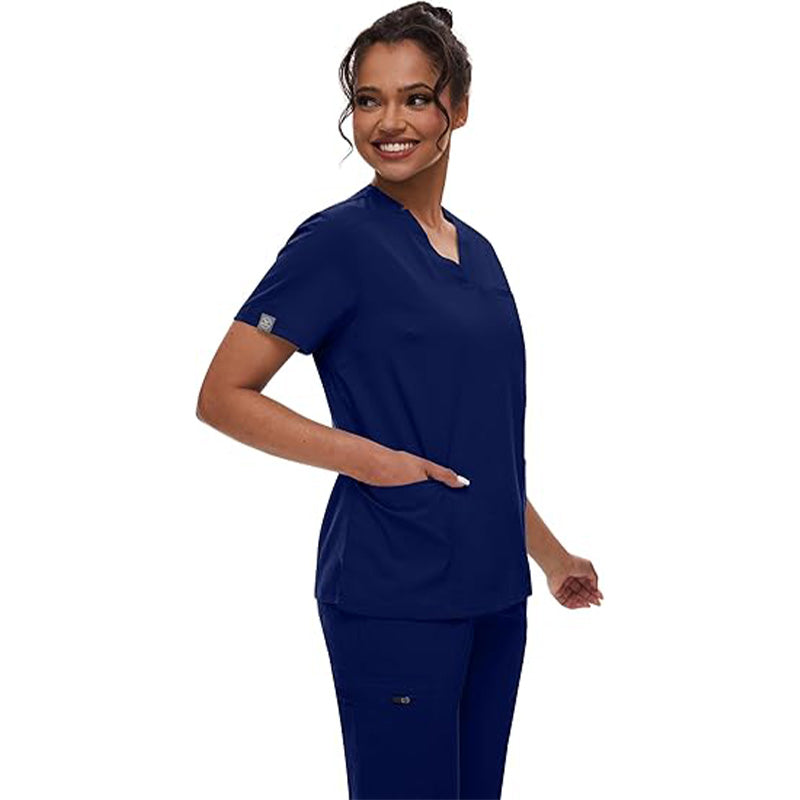 💊 3-Piece Medical Scrub Set with V-Neck Top & Yoga Joggers | 8hr ComfortFlex⚡【Nurse Pro Essentials】Anti-Wrinkle & Moisture-Wicking Uniform for Hospital/Clinic Shifts