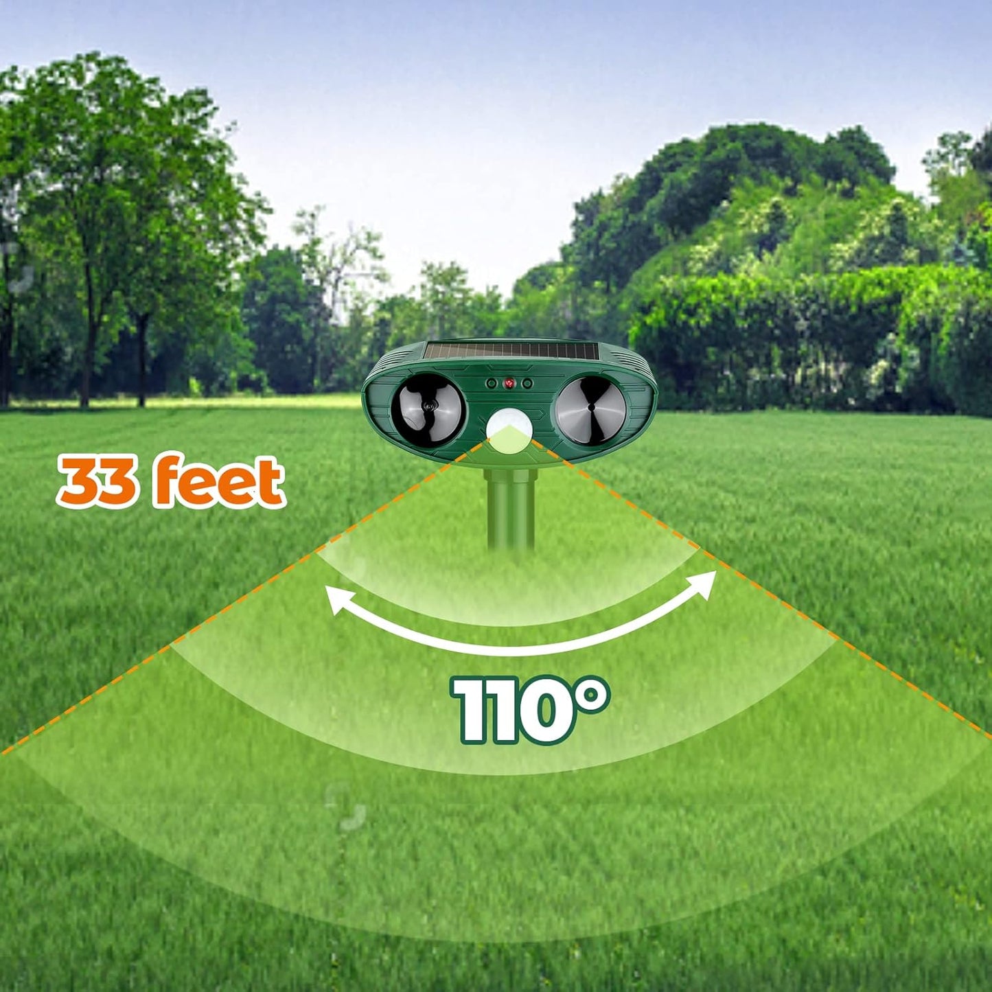 🔥Solar Animal Terminator⚡ 360° Motion-Activated Defense✨ 12-in-1 Pest Force🌿 Waterproof & Night Vision🌙 TikTok's #1 Garden Guard