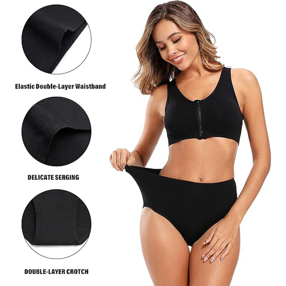 🔥Buttery Soft Everyday! High Waist Panties w/ Full Coverage✨ Seamless Cotton Underwear💫 No Dig In Waistband | TikTok’s Comfort Obsessed