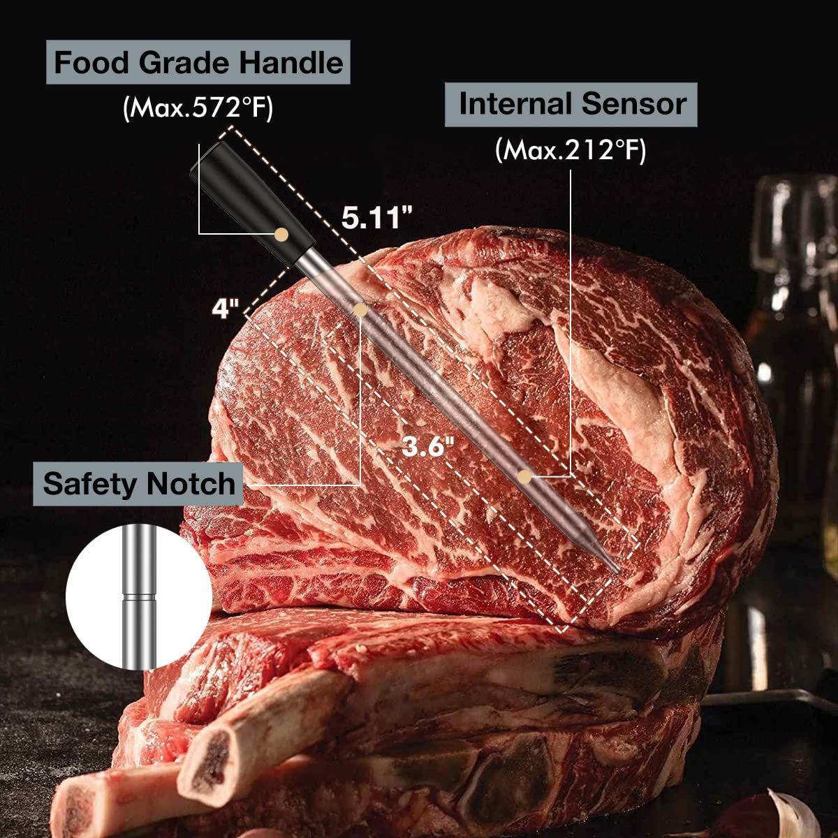 🔥Dual Probe Grill Beast💥 IP67 Waterproof & 1000°F Heatproof⚡ Bluetooth Smart Alerts🌪️ 10-in-1 BBQ/Oven/Smoker Kit | TikTok's #1 Meat Hero