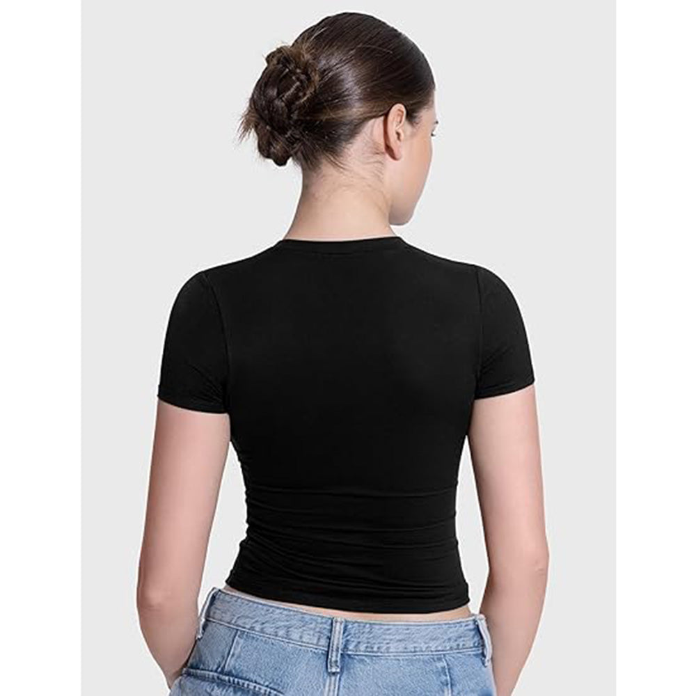 👚✨ Women's Double-Lined Slim Fit T-Shirt | Crew Neck Short Sleeve Top for Everyday Basics | Smoke Cloud Pro Collection ☁️ #WardrobeEssentials #OOTDInspo