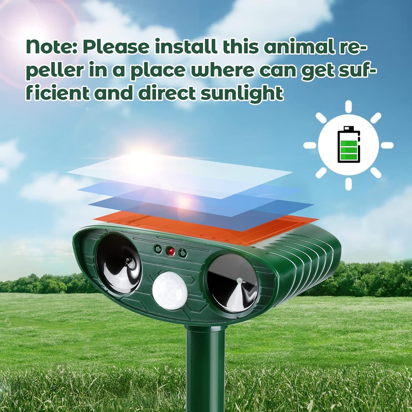 🔥Solar Animal Terminator⚡ 360° Motion-Activated Defense✨ 12-in-1 Pest Force🌿 Waterproof & Night Vision🌙 TikTok's #1 Garden Guard