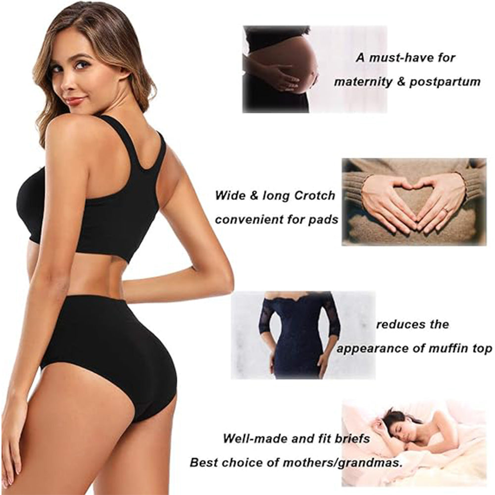 🔥Buttery Soft Everyday! High Waist Panties w/ Full Coverage✨ Seamless Cotton Underwear💫 No Dig In Waistband | TikTok’s Comfort Obsessed