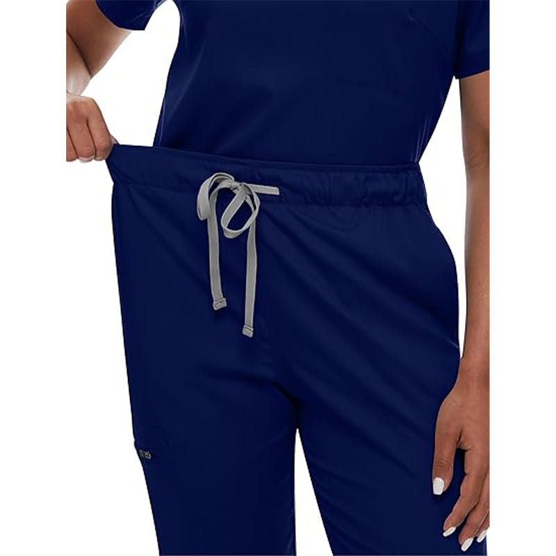 💊 3-Piece Medical Scrub Set with V-Neck Top & Yoga Joggers | 8hr ComfortFlex⚡【Nurse Pro Essentials】Anti-Wrinkle & Moisture-Wicking Uniform for Hospital/Clinic Shifts