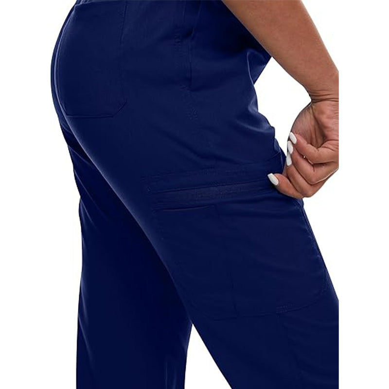 💊 3-Piece Medical Scrub Set with V-Neck Top & Yoga Joggers | 8hr ComfortFlex⚡【Nurse Pro Essentials】Anti-Wrinkle & Moisture-Wicking Uniform for Hospital/Clinic Shifts