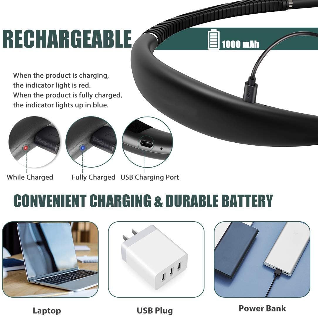 💡Smart Book Light Beast🔥 3-Color Mood Magic✨ 80Hr Bendable Neck⚡ Camping/Bed/Repair Master🌙 Perfect Gift for Book Lovers | TikTok's #1 Reading Hack (Black)