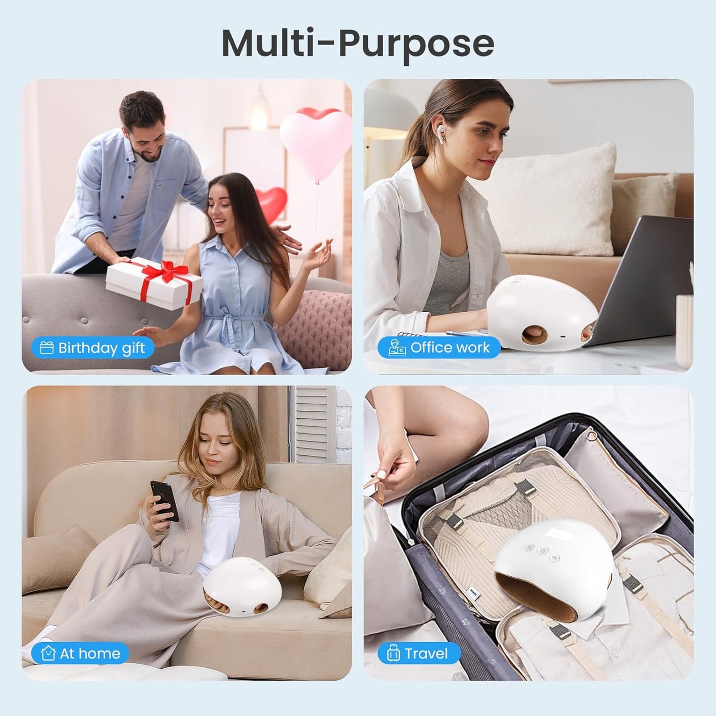 🔥3D Heat & Compression Hand Relief💆♀️ Rechargeable Pain Massager for Arthritis & Carpal Tunnel🎁 Office/Home Use + FREE Travel Case | TikTok Viral Self-Care Essential