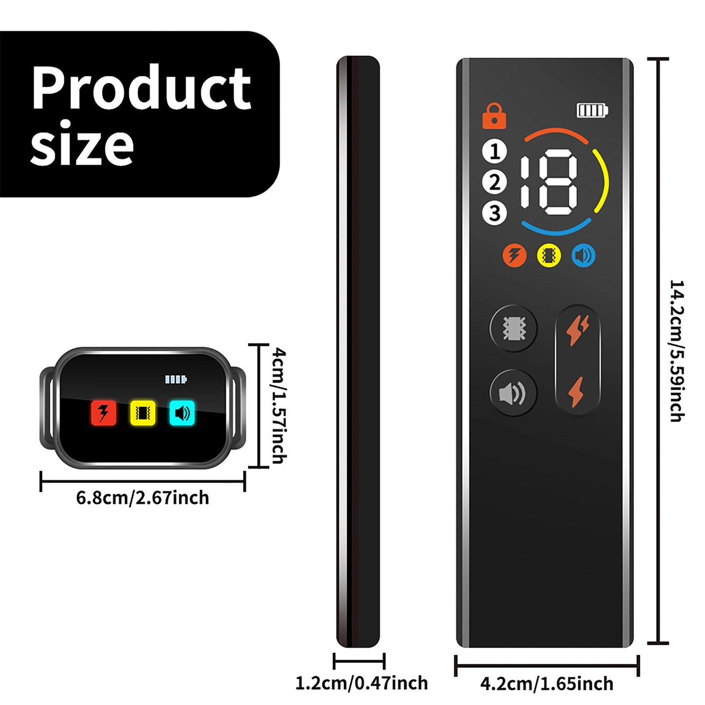 🔥Pro Trainer-Approved! 3-Mode Dog Collar⚡IP67 Waterproof💧Static/Vibe/Beep Alerts | Remote Control【TikTok's #1 Training Tool】