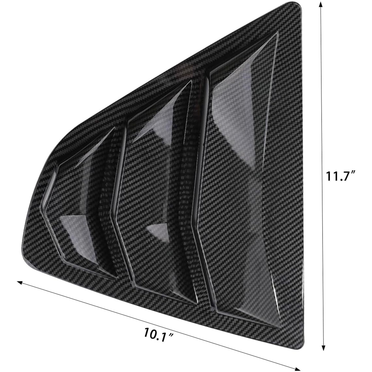 🔥🚗 Rear Window Louvers for Toyota Camry 2018-2024 | 2PC Sporty Set⚡ABS Air Vent Covers⚡【Side Scoop Kit】Exterior Trim Blinds & Shades - No-Drill 5-Min Install