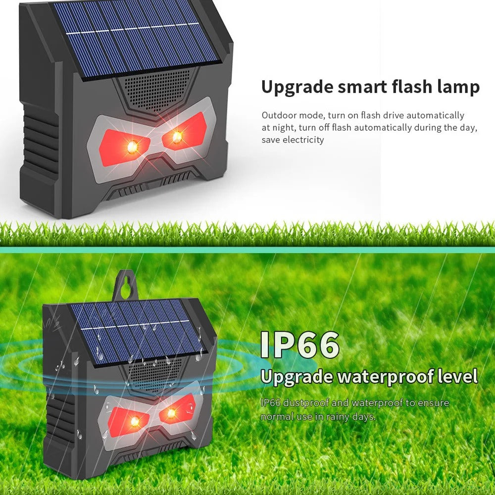 🔥Smart Solar Guardian⚡ 12-in-1 Animal Repeller✨ Motion-Activated Defense🌿 Waterproof & Night Vision🌙 TikTok's #1 Pest Solution
