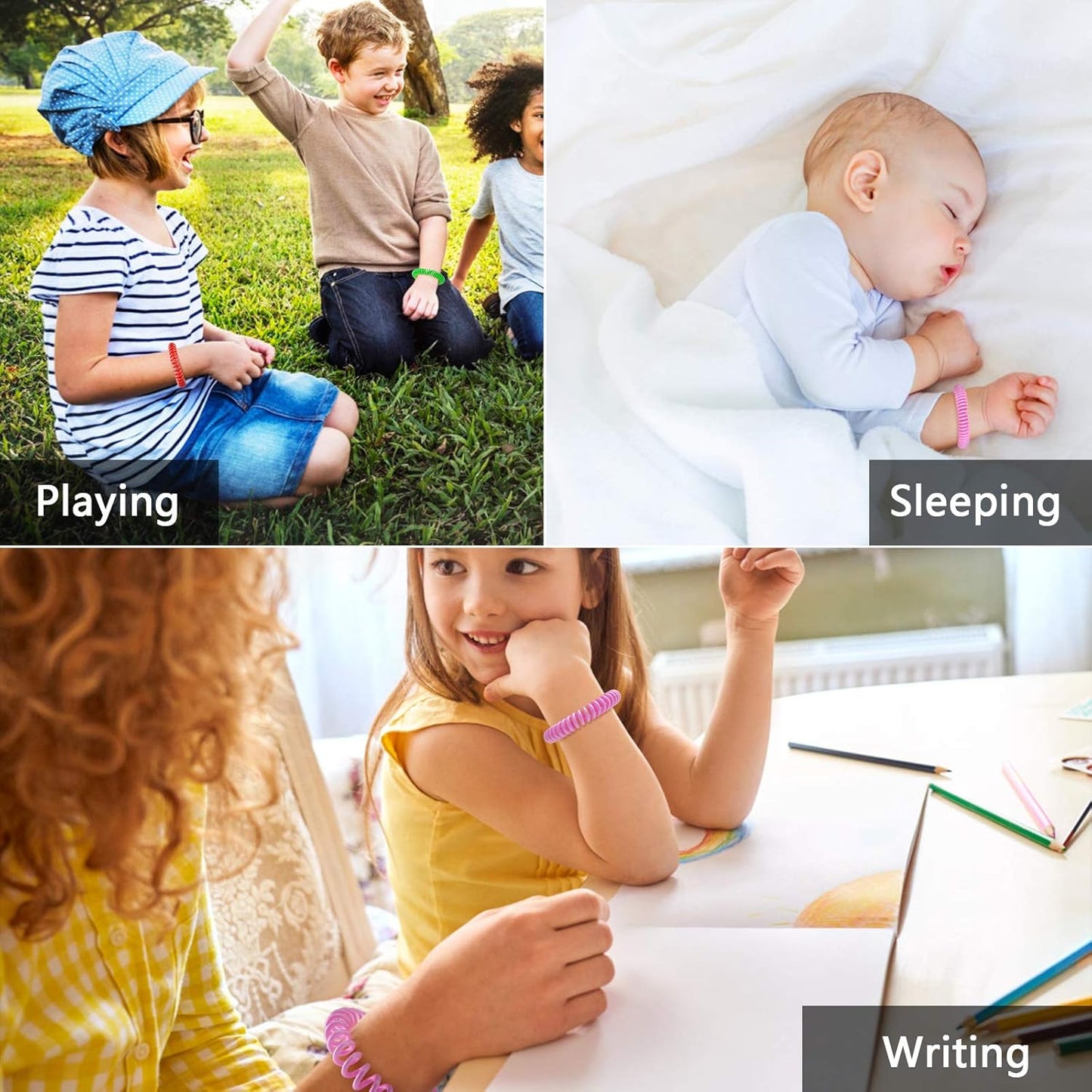 🔥72HR Mosquito Protection Bracelets👪 10/20 Pack Waterproof & DEET-Free✨ Natural Citronella Bug Repellent for Kids Outdoor | TikTok Viral Outdoor Essential
