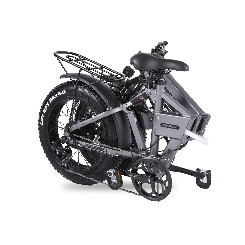 💥 1000W Peak Electric Bike for Adults | 25MPH & 38-Mile Range⚡614WH Removable Battery🏍️20x4" Fat Tire【20-Second Fold】 | Hydraulic Brakes All-Terrain Beast
