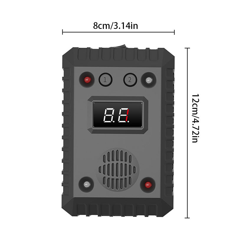 🐭🔥 Ultrasonic Mouse Repeller with 8 LED Strobe | 12V/5V Smart Power⚡【Auto/House/Warehouse Pro】Intelligent Start-Stop Ultrasound Alarm - 360° Pest-Free Zone Creator