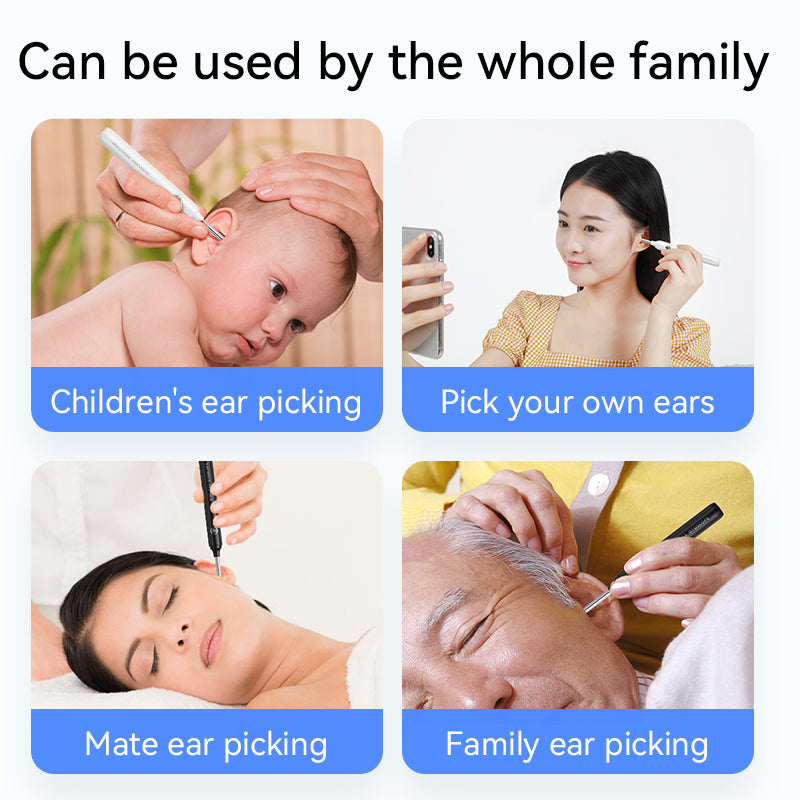 Pro-Grade Ear Cleaner with 1080P Camera ✨ Real-Time Ear Wax Removal for iPhone/Android 💡 Surgery-Level Visibility + Kid-Safe Scoop 🌟 #EarHack #OddlySatisfying