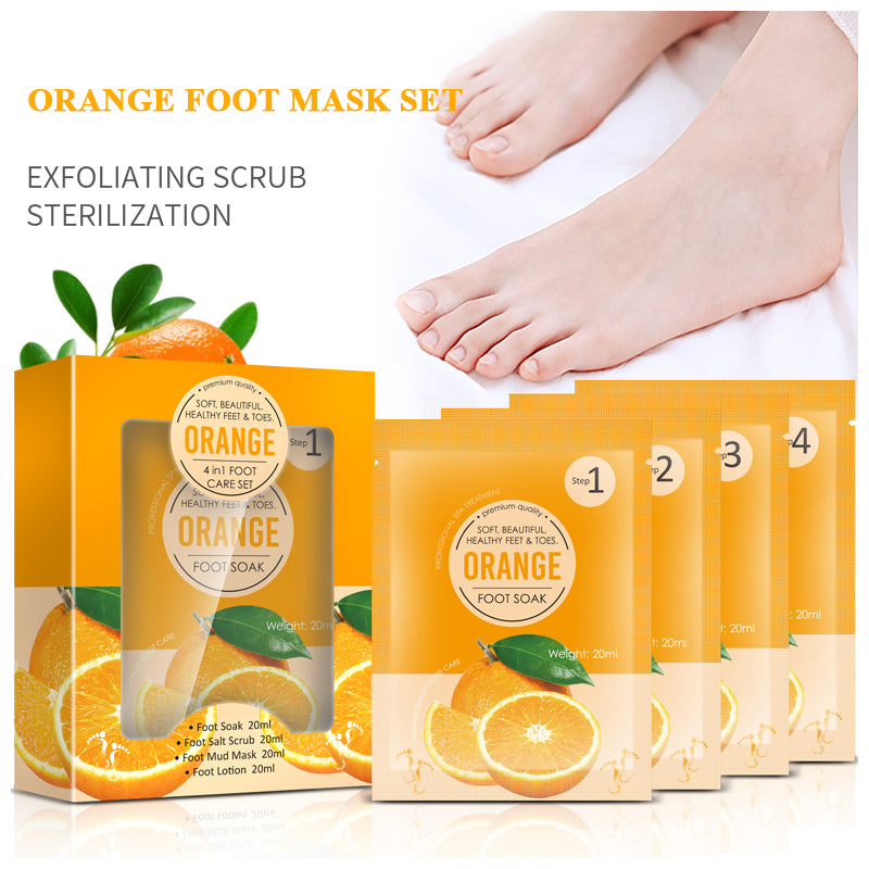 5-Pack 4-in-1 Spa Foot Care Bundle ✨ Cracked Heel Repair + Odor Eliminator! 💦 Lavender Scrub & Detox Mud 🌟 Save 35% NOW! #BulkSelfCare #FamilyCareHack