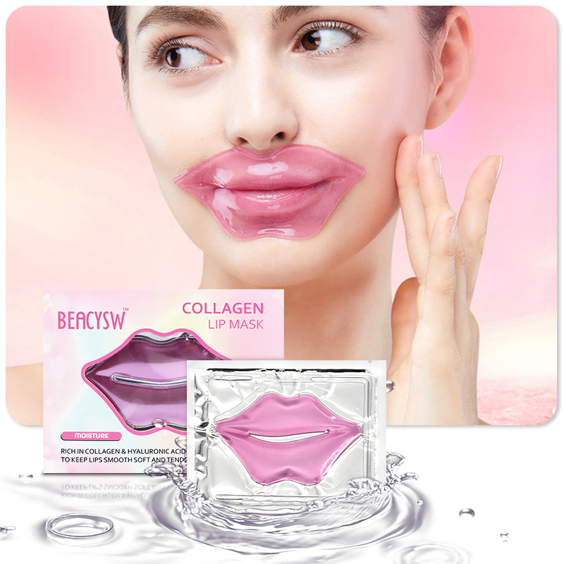 12-Pack Hydrating Collagen Lip Mask ✨ Overnight Repair & 24H Plump! 💋 Crystal Gel Patches for Lip Line Smoothing 🌟 Juicy #GlassSkinLips #LipCareHack