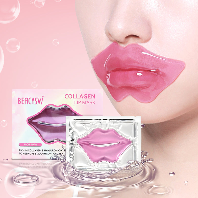 12-Pack Hydrating Collagen Lip Mask ✨ Overnight Repair & 24H Plump! 💋 Crystal Gel Patches for Lip Line Smoothing 🌟 Juicy #GlassSkinLips #LipCareHack