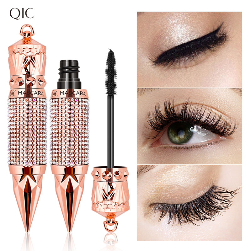 Queen's Scepter 4D Diamond Mascara ✨ Waterproof & Flake-Proof 24H! 💎 Volumizing + Lengthening + Curl 🌟 Clump-Free Royal #LashGoals! #DiamondMascara #NoSmudgeHack