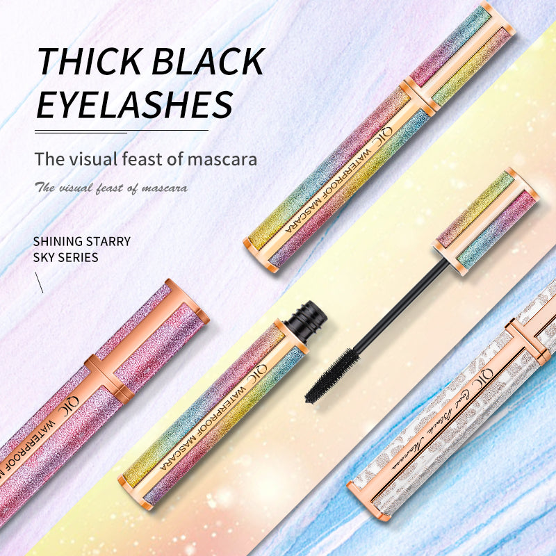 Galaxy Volumizing Mascara ✨ 24H Waterproof & Sweatproof! 💥 Clump-Free Curl Lift 🌙 Zero Smudge Even Ugly Crying! #WaterproofMascara #LashHack #StarryLashes