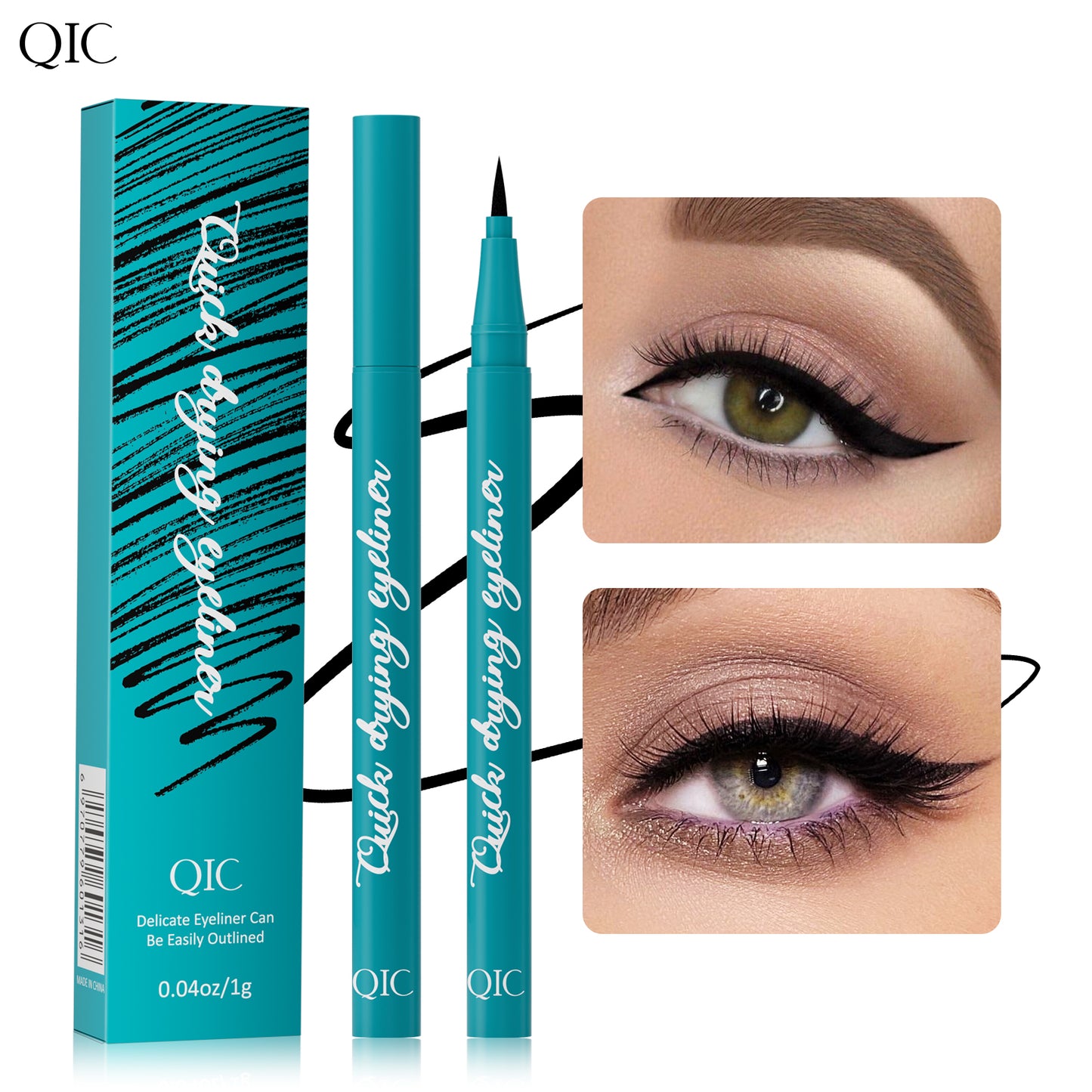Quick-Dry Waterproof Eyeliner Pen - 24H Smudge-Proof✨ Ultra-Fine Liquid Liner 💦 Sweat-Resistant & Beginner Friendly 🔥 #WaterproofMakeup #TikTokBeauty #QuickDryLiner