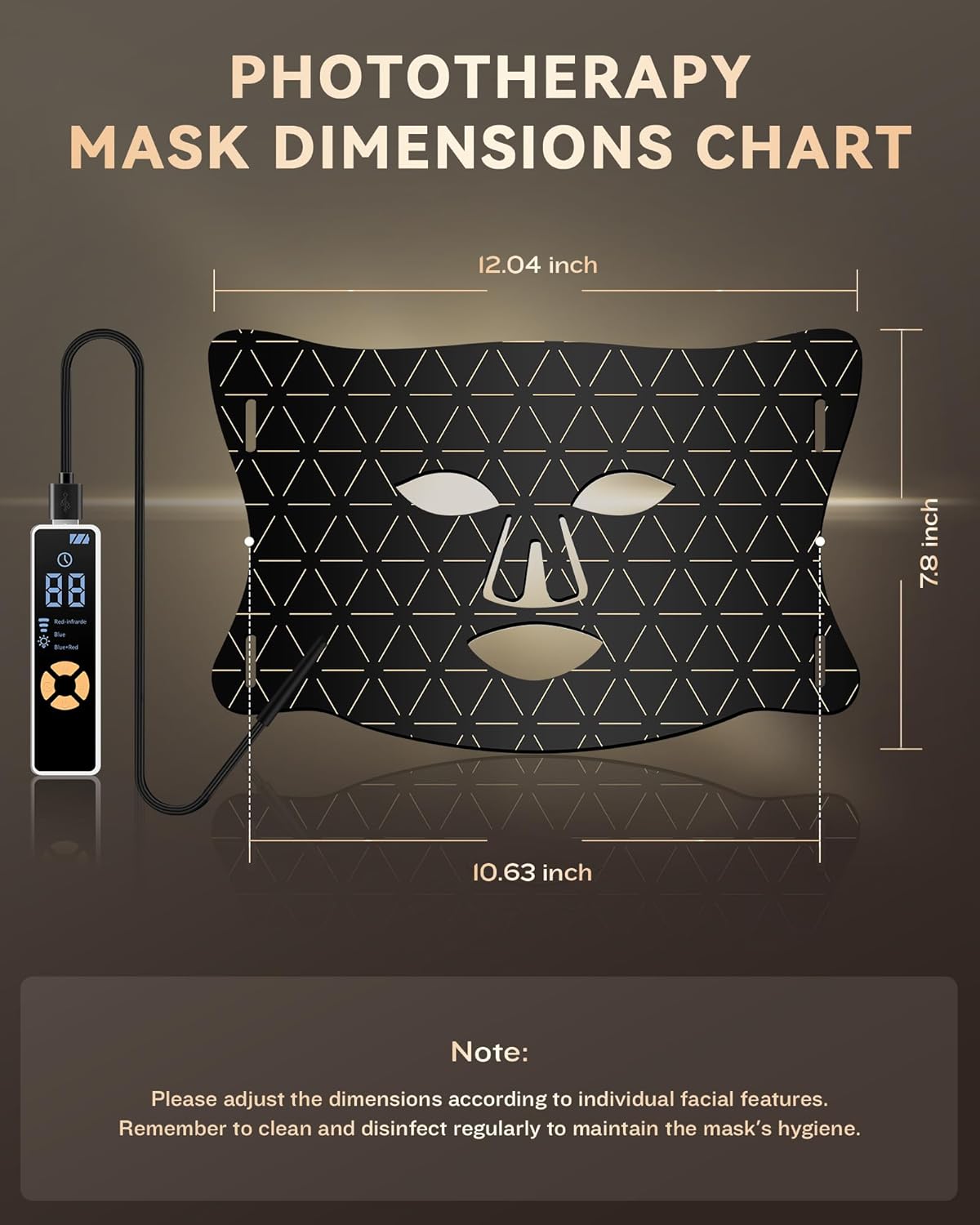 Red Light Therapy Mask ✨ Dual-Wavelength Anti-Aging & Acne Killer 💎 630nm/830nm Salon-Level Glow at Home 🔥 Dermatologist-Tested #SkincareHack #RedLightMagic