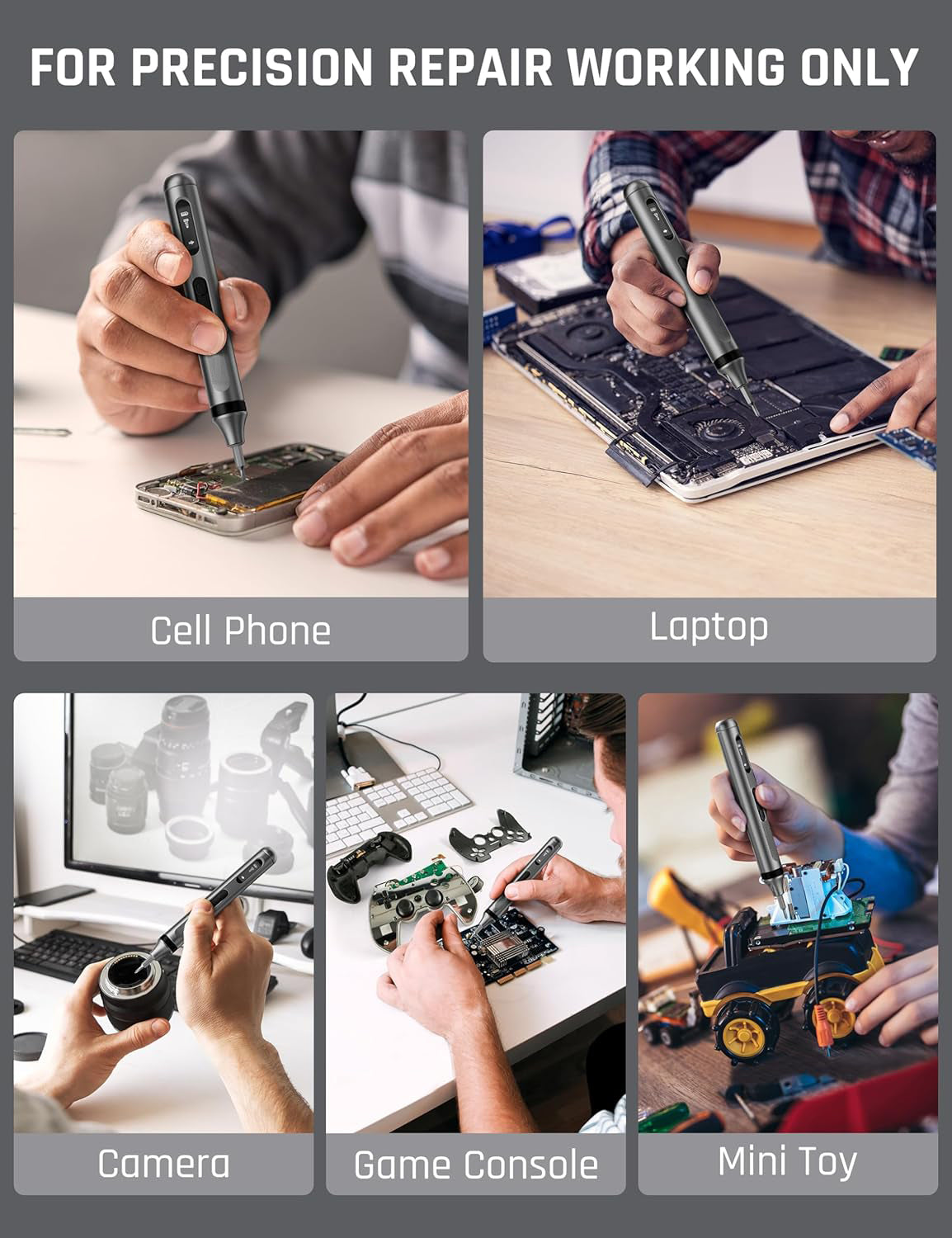 🔥 52-in-1 Mini Electric Screwdriver Kit | 48 Magnetic Bits⚡3s Quick-Change🌟【Tech Repair Pro】Cordless Precision Tool for Phone, Laptop, Watch & Camera Fixing