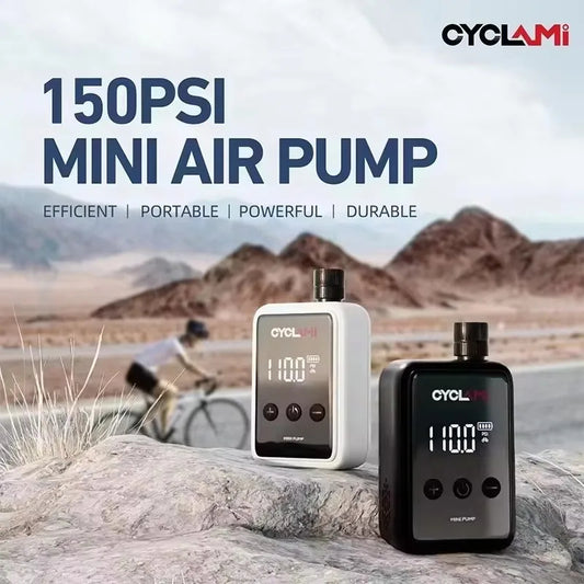 Bicycle Electric Inflation Pump Mini Portable 150Psi High Pressure Air Inflator