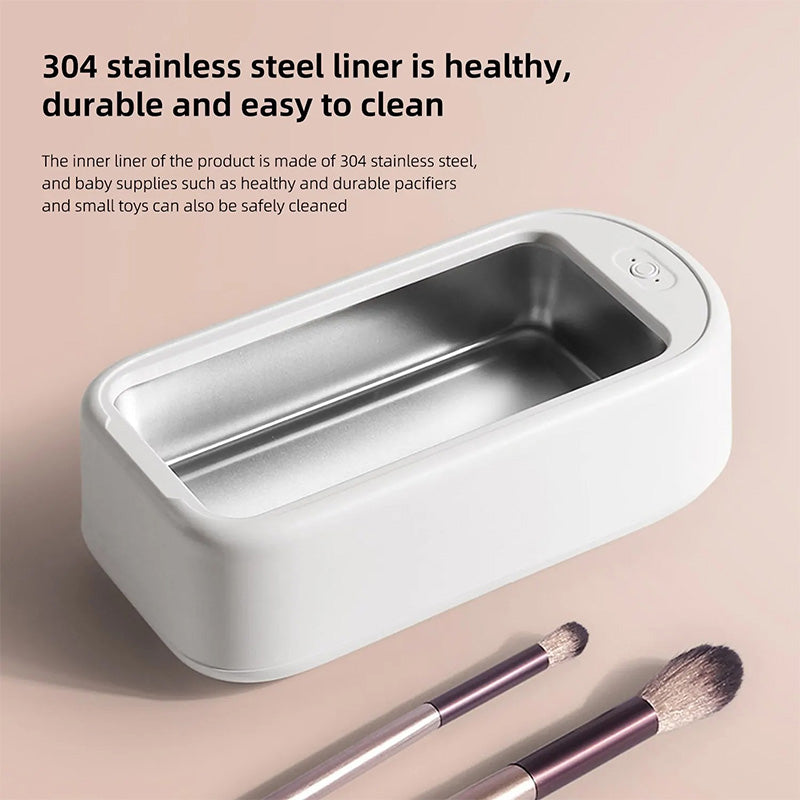 ✨ Ultrasonic Glasses Cleaner Pro with 30s Deep Clean | 3-in-1 Jewelry Cleaner⚡Portable & Waterproof🌟【Dentist-Approved】Sonic Cleaning Machine for Eyeglasses, Earrings, Necklaces