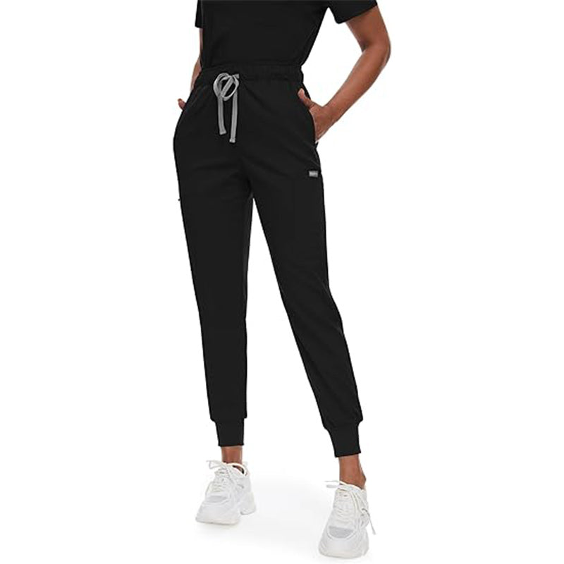 💊 3-Piece Medical Scrub Set with V-Neck Top & Yoga Joggers | 8hr ComfortFlex⚡【Nurse Pro Essentials】Anti-Wrinkle & Moisture-Wicking Uniform for Hospital/Clinic Shifts