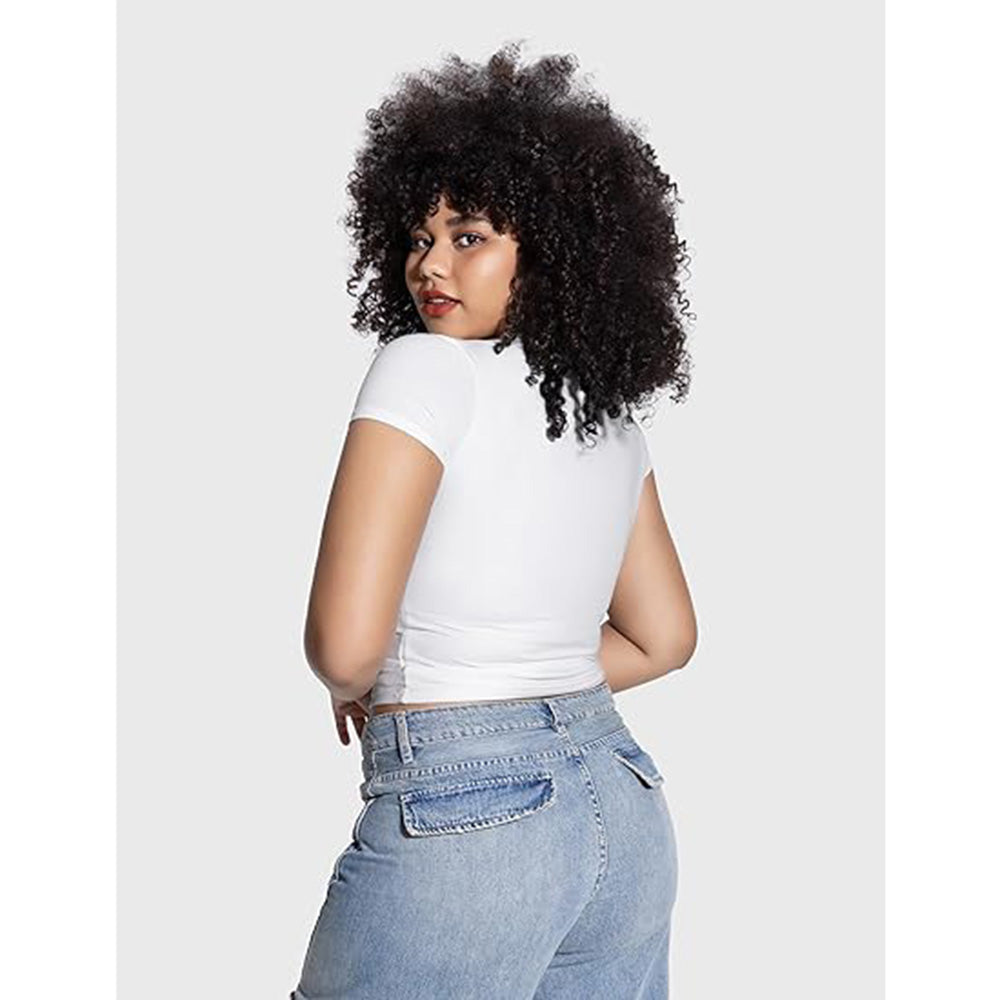 👚✨ Women's Double-Lined Slim Fit T-Shirt | Crew Neck Short Sleeve Top for Everyday Basics | Smoke Cloud Pro Collection ☁️ #WardrobeEssentials #OOTDInspo