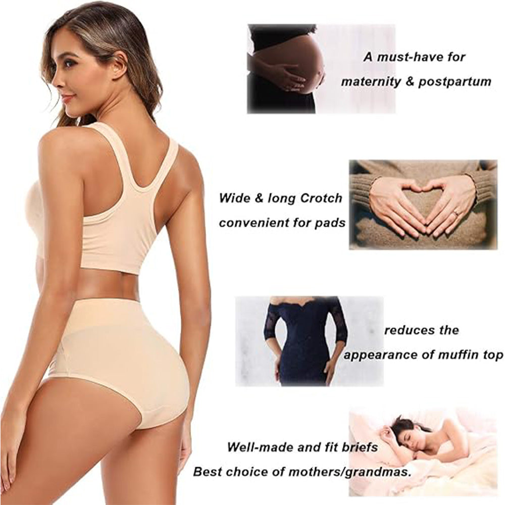 🔥Buttery Soft Everyday! High Waist Panties w/ Full Coverage✨ Seamless Cotton Underwear💫 No Dig In Waistband | TikTok’s Comfort Obsessed