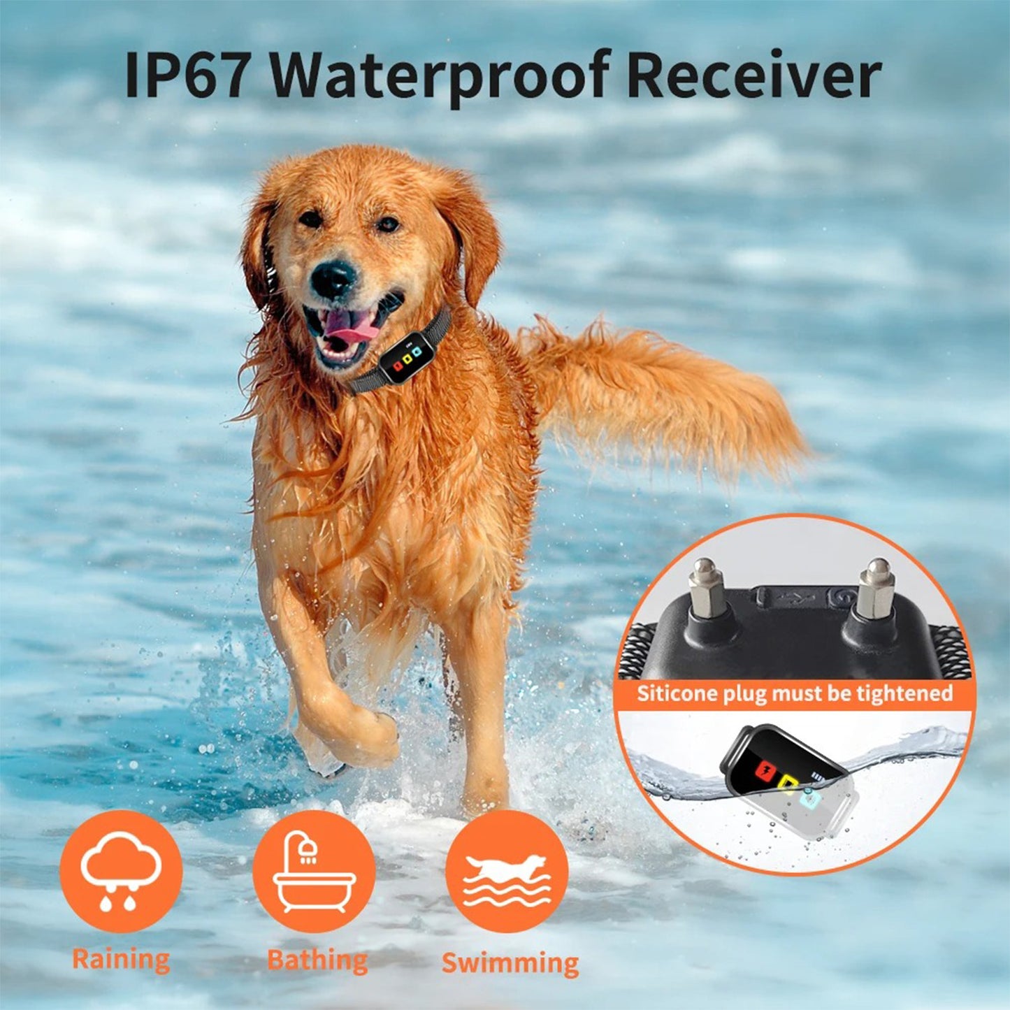 🔥Pro Trainer-Approved! 3-Mode Dog Collar⚡IP67 Waterproof💧Static/Vibe/Beep Alerts | Remote Control【TikTok's #1 Training Tool】