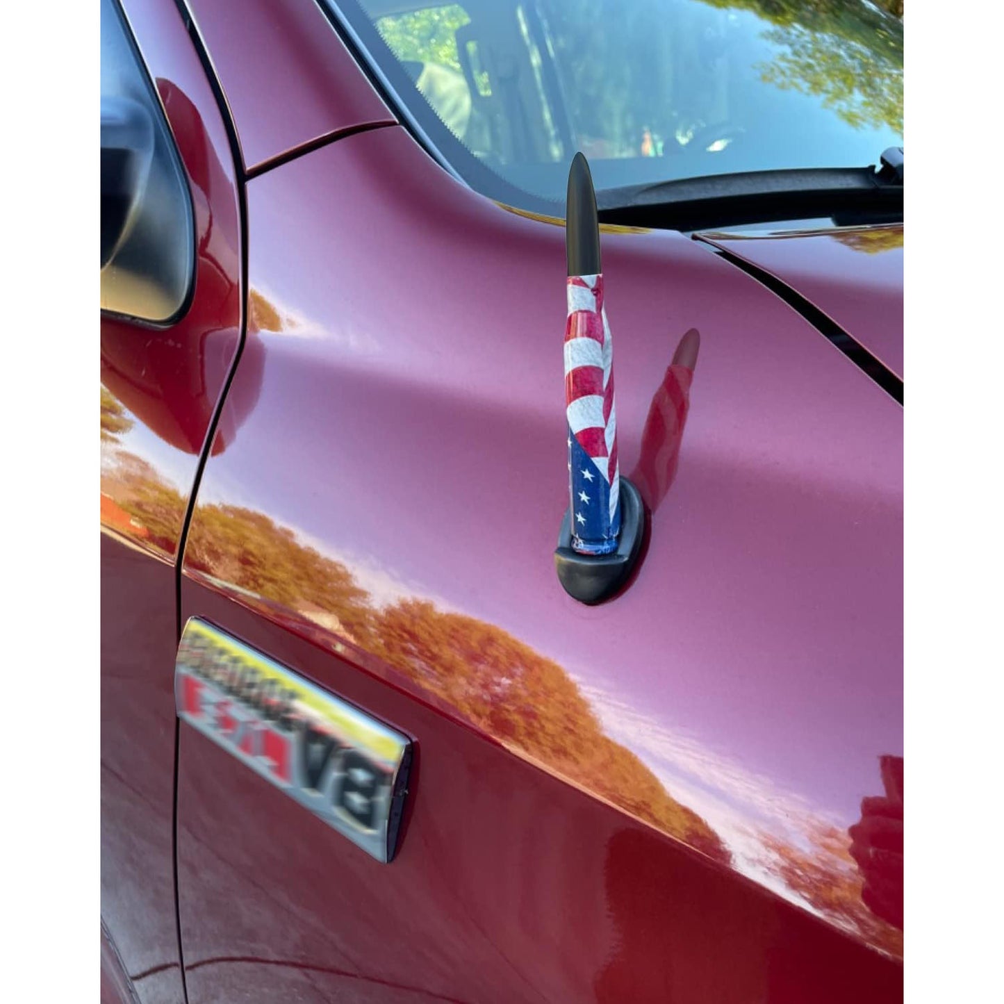 🚨 Bullet Antenna for Dodge Ram & Ford F-Series | Anti-Theft Lock⚡【Truck Pro】🇺🇸Flag Design Radio Antenna F150/F250/F350/Raptor/Bronco (1990-Current) - 360° Signal Booster