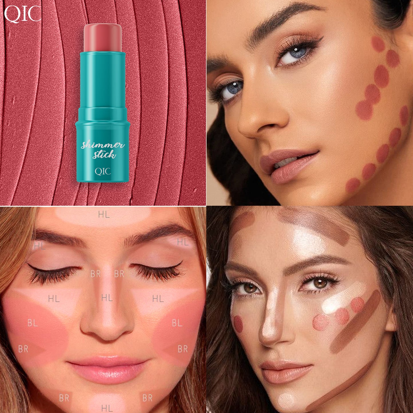 FACETUNE IN A STICK 💎 | 5-IN-1 MAGIC WAND: CARVE KARDASHIAN CHEEKBONES 👑 + LIGHT UP EYE-BAGS LIKE K-POP IDOLS ✨ | SWIPE-AND-GO NOSE JOB HACK 🔥 #NoMakeupArtistNeeded
