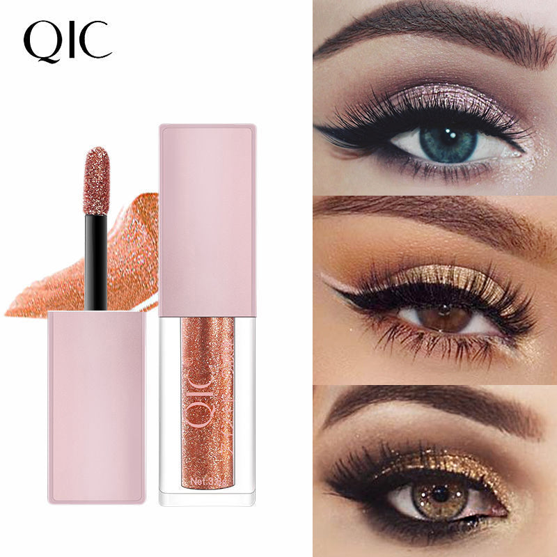 DISCO BALL EYES IN 1 SWIPE 💎 | 24HR STROBE LIQUID EYESHADOW THAT LASTS THROUGH TEARS 💦 + PARTY SWEAT 🎉 | FOOLPROOF GLOW FOR LAZY GIRL ERA ✨ #QiniCaiGlitch
