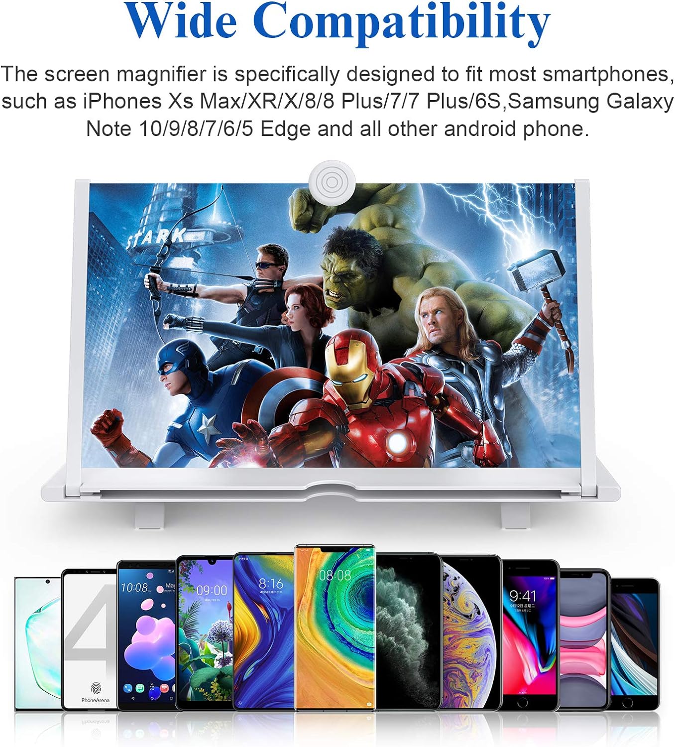 18" Phone Screen Magnifier ✨ 3D HD Movie Theater Experience 💥 Foldable & Universal Fit 🌟 Portable Cinema for Gaming/Travel 🔥 #BigScreenHack #TikTokMadeMeBuyIt