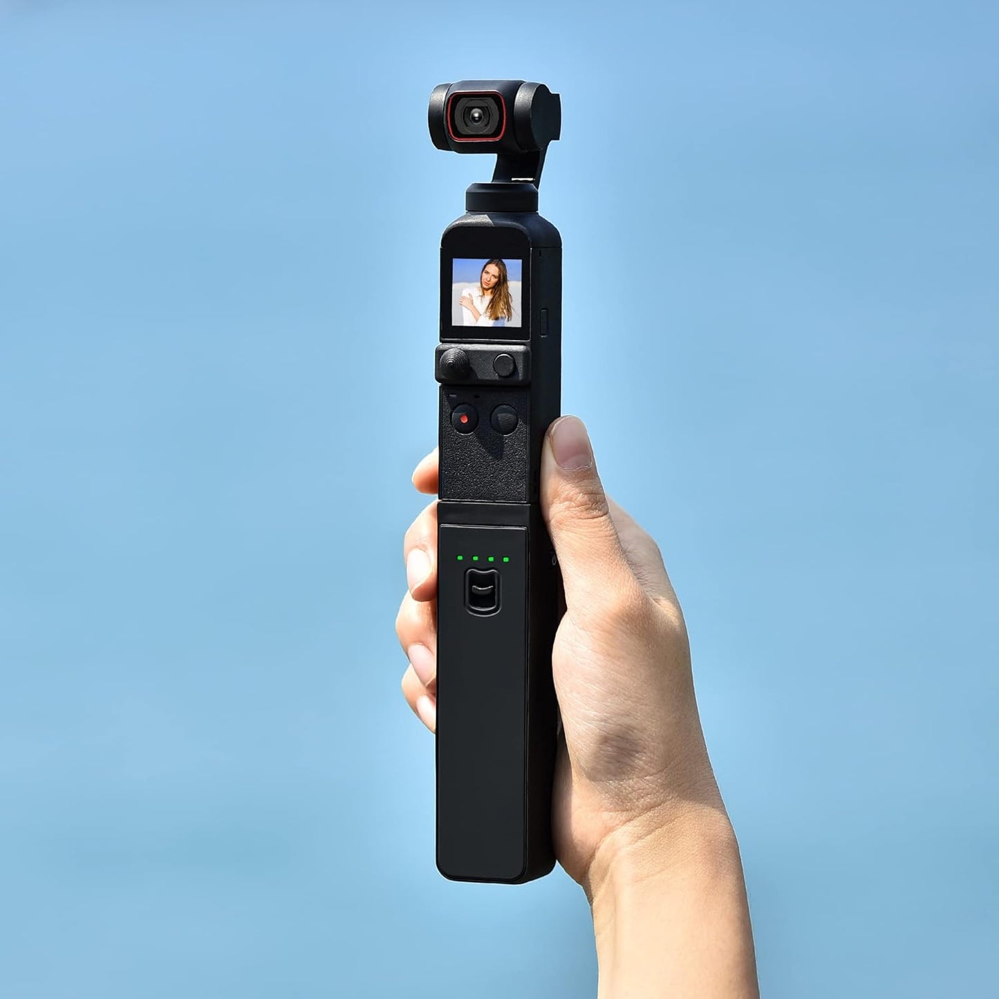 🔥Ultimate Combo! 3200mAh DJI Pocket 2 Charging Case w/Extension Rod⚡Fast Charging Power Bank & Travel Accessories | Waterproof Battery Charger for Filmmaking | #DJITok #ViralGadgets